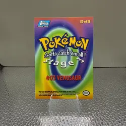 1999 Topps Pokemon - Venusaur Non Holo E3 of 12 - Image 2