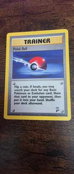 Poke Ball 121/130 Common Base Set 2 Pokemon Lightly Played - Image 1