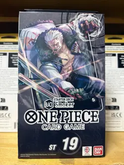 One Piece Card Game Black Smoker Starter Deck (ST-19) New Sealed PRB-01 - Image 1