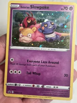 LP Galarian Slowpoke SWSH126 Sword & Shield Promo AUTHENTIC Pokemon Card - Image 3
