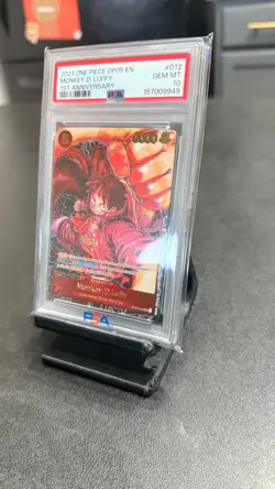 2023 ONE PIECE OP05-AWAKENING OF THE NEW ERA 012 MONKEY D LUFFY 1ST ANNIV PSA 10 - Image 2