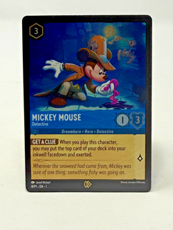 2023 DISNEY LORCANA EN P1-PROMO LEAGUE #8 MICKEY MOUSE - DETECTIVE - Image 1