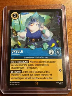 Disney Lorcana Wilds Unknown Ursula Deal Maker Legendary 161/204 - Image 1