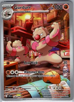 Gurdurr 126/086 SV: Black Bolt - Pokemon Card - NM - Image 1