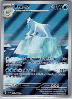 Beartic 110/086 SV: Black Bolt - Pokemon Card - NM - Image 1