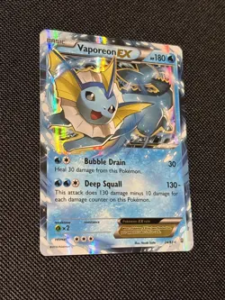 Pokemon Vaporeon EX 24/83 Generations 2016 Holo Rare Card TCG - Image 2