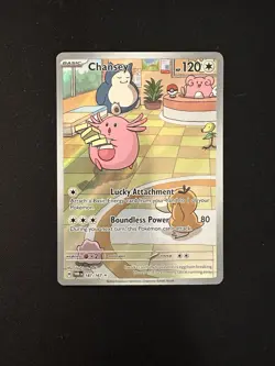 Pokemon TCG Chansey Illustration Twilight Masquerade Card 187/167 NM - Image 1