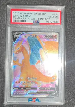 PSA10 Charizard V SWSH050 SWSH: Sword & Shield Promo Cards Holo - Image 1