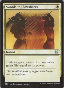 Swords to Plowshares NM (#2) #94 Commander: Innistrad: Midnight Hunt MTG - Image 1
