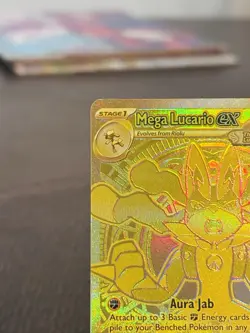 Pokemon TCG Mega Lucario EX Mega Evolution Holo Rare Card 188/132 ME01 - Image 2