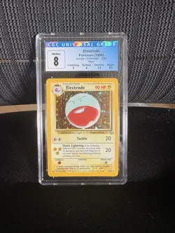 Pokemon Electrode Jungle Holo Rare Unlimited 2/64 CGC 8 English 1999 - Image 1