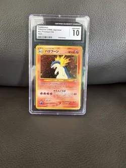 Pokemon Typhlosion Neo Premium File 1 Holo Rare 157 CGC 10 Japanese 1999 - Image 1