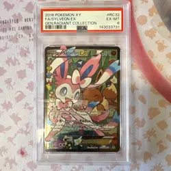 Pokemon Sylveon EX Full Art Ultra Rare Holo RC32 Generations Radiant PSA 6 - Image 1