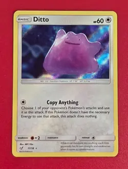 Ditto 17/18 Detective Pikachu Holo NM Pokemon TCG Ships FAST - Image 1