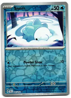 Snom 045/162 - 🌊 Temporal Forces Common Pokemon TCG Reverse Holo 🖤 - LP - Image 1