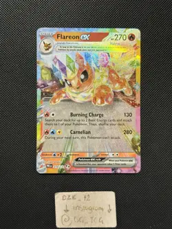 Pokemon Prismatic Evolutions - Flareon Ex - 014/131 - Full Art Rare - M/NM - Image 1
