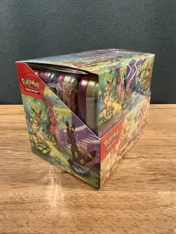 Pokemon Prismatic Evolutions Mini Tin Display (8 Mini Tins) Factory Sealed - Image 2