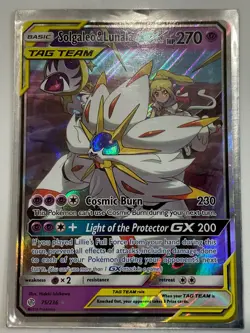 Solgaleo & Lunala GX Tag Team Holographic 2019 Pokemon Trading Collectible Card - Image 2
