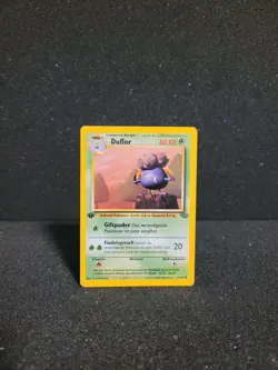 Pokemon Karte Duflor - 1. Edition - 37/64 Dschungel Jungle Set - Image 1
