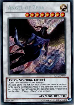 Yugioh Angel of Zera JOTL-EN087 Secret Rare NM - Image 1