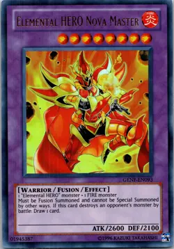 Yugioh Elemental HERO Nova Master GENF-EN093 Ultra Rare NM - Image 1