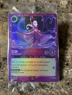 Disney Lorcana Elsa - The Fifth Spirit 6/P3 Sealed Glimmer Foil Promo - Image 1