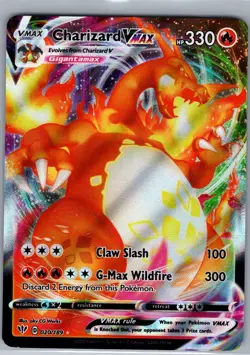Charizard VMAX 020/189 SWSH03: Darkness Ablaze - Pokemon Card - NM - Image 1