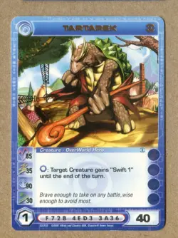 CHAOTIC 2007 TARTARREX, Creature OverWorld Hero 1st. Edition CARD # 23-232 - Image 2