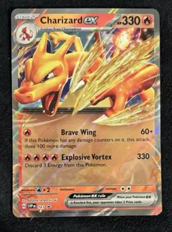 Pokemon TCG Charizard EX Promo Card 2024 SVP161 Black Star Promo NM - Image 1