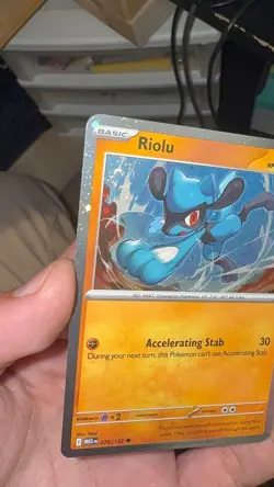 Riolu (Cosmos Holo) 076/132 Miscellaneous Cards & Products Pokemon NM SWIRL - Image 1