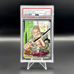 PSA 10 Zoro Shonen Jump 55th Anniversary Japanese One Piece Card - Image 1