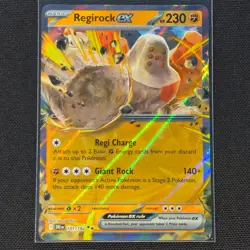 Regirock ex - 101/182 - Double Rare - Destined Rivals - Pokemon Card - NM/M - Image 1