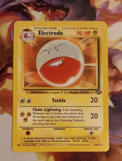 Electrode 18/64 Jungle Unlimited Pokemon Card Regular Rare Moderately Played MP - Image 1