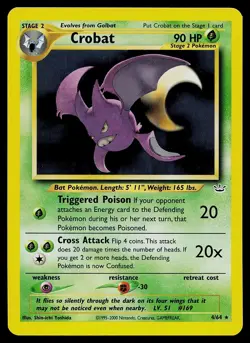 Pokemon Card - Crobat Neo Revelation 4/64 Holo Rare - Image 1