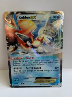 Pokemon Keldeo EX Boundaries Crossed 49/149 Ultra Rare Holo 170HP Basic Card - Image 1