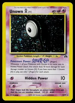 Pokemon Card - Unown [A] Neo Discovery 14/75 Holo Rare - Image 1