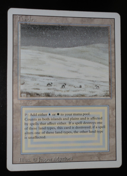 Tundra Revised Dual Land LP Lightly Played MTG Magic the Gathering - Image 1