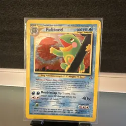 Pokemon TCG Politoed Neo Discovery Holo Card 8/75 - Image 1