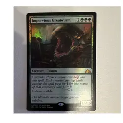 Wizards of the Coast MTG Impervious Greatwurm Buy-A-Box Mythic Foil - Image 1
