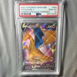 Pokemon Charizard V SWSH: Sword & Shield Promo Holo PSA 10 English SWSH050 - Image 1