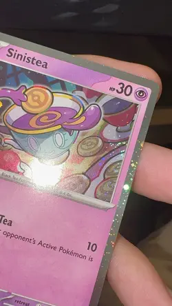 Sinistea 062 Cosmo Holo Scarlet & Violet Promo Pokemon Near Mint Double Swirl 🌀 - Image 2
