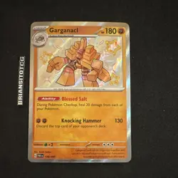 Pokemon Garganacl 178/091 SV: Paldean Fates Shiny Rare Stage 2 Holo English NM - Image 1