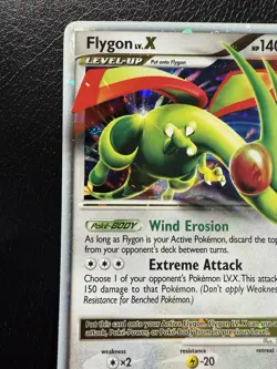 Pokemon Flygon Lv.X 105/111 Rising Rivals Holo With Double Swirls🌀 LP/NM - Image 2