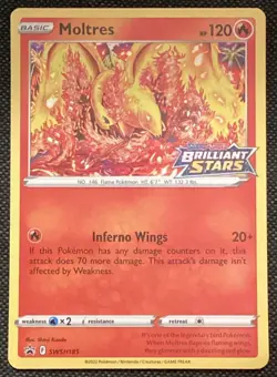 2019-2023 Pokemon Sword & Shield Black Star Promos Moltres #SWSH185 - Image 1