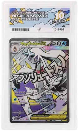 265/217 Mega Froslass ex Pokemon TCG ME: AH Ascended Heroes MAR Holo ACE 10 - Image 2
