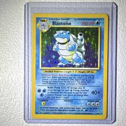 Pokemon Blastoise Base Set 2/102 Holo Rare MP - Image 1