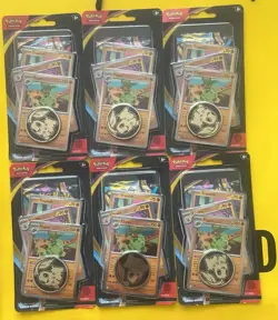 Pokemon TCG Chaos Rising Booster Blister Triple Promo Pack x 6 Brand New In Hand - Image 1
