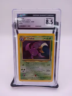 2001 POKEMON NEO REVELATION HOLO #4/64 CROBAT CGC 8.5 - Image 2