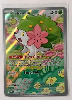 Pokemon Shaymin 185/182 Sv10: Destined Rivals Illustration Rare Holo Basic - Image 1