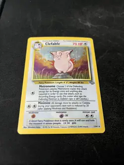 Pokemon TCG Clefable Jungle 1/64 Holo Unlimited Holo Rare - Image 1